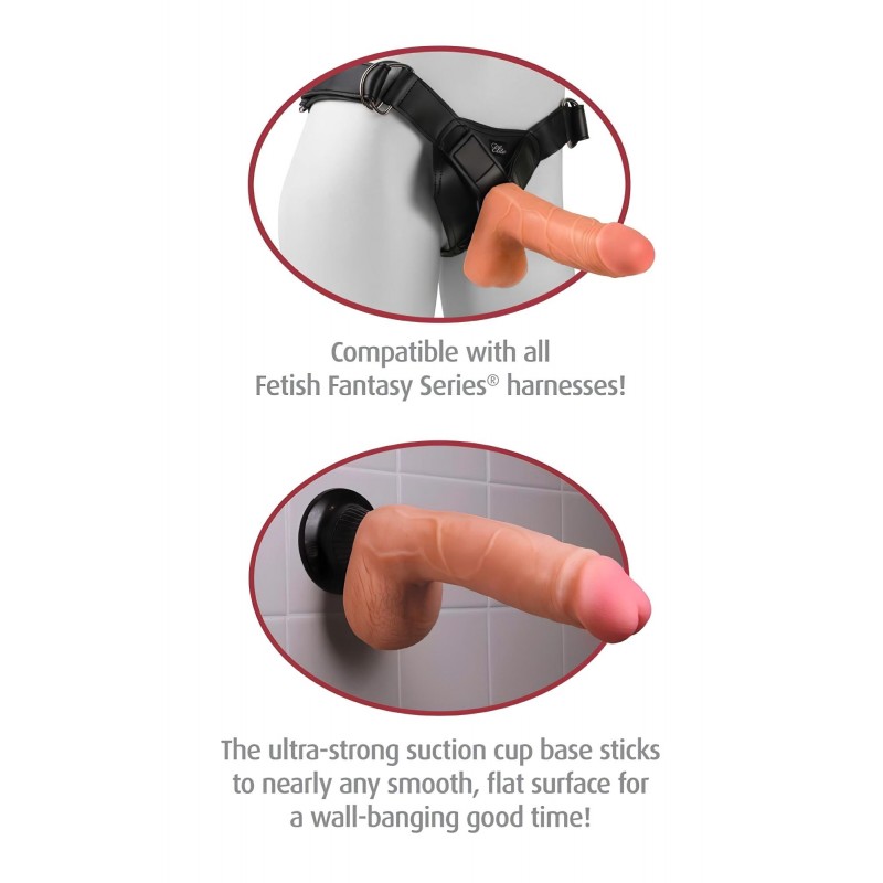 Real Feel Deluxe No.7 - herés, élethű vibrátor (testszínű) 142975 termék bemutató kép