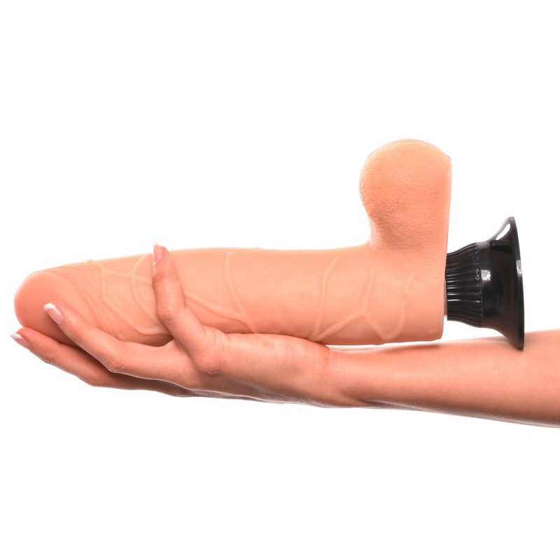 Real Feel Deluxe No.9 - herés, élethű vibrátor (natúr) 72675 termék bemutató kép