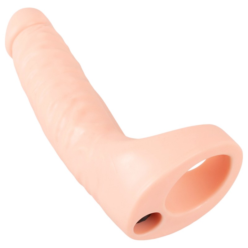 Realistixxx Double Fucker - felcsatolható anál vibrátor (natúr) 128576 termék bemutató kép