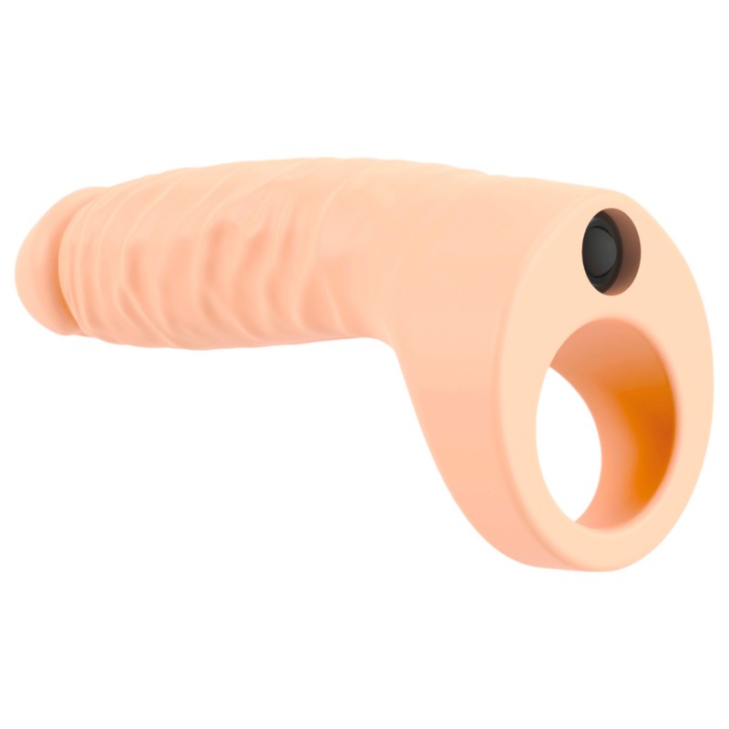 Realistixxx Double Fucker - felcsatolható anál vibrátor (natúr) 128579 termék bemutató kép
