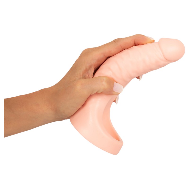 Realistixxx Double Fucker - felcsatolható anál vibrátor (natúr) 128581 termék bemutató kép