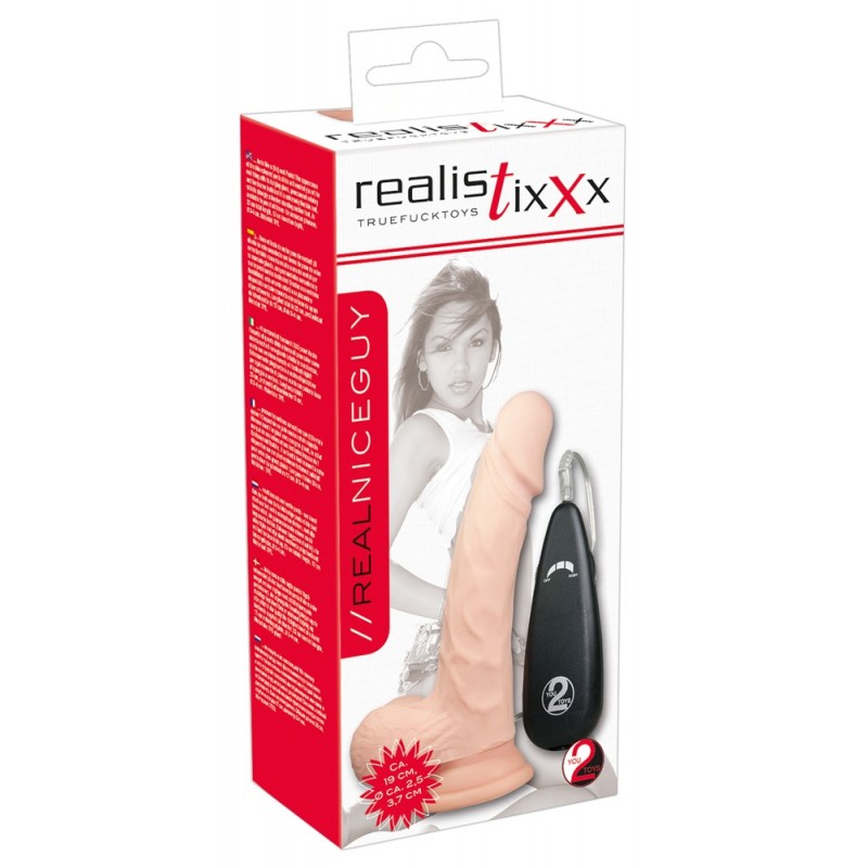 realistixxx Valódi, natúr vibrátor (17,5cm) 39150 termék bemutató kép