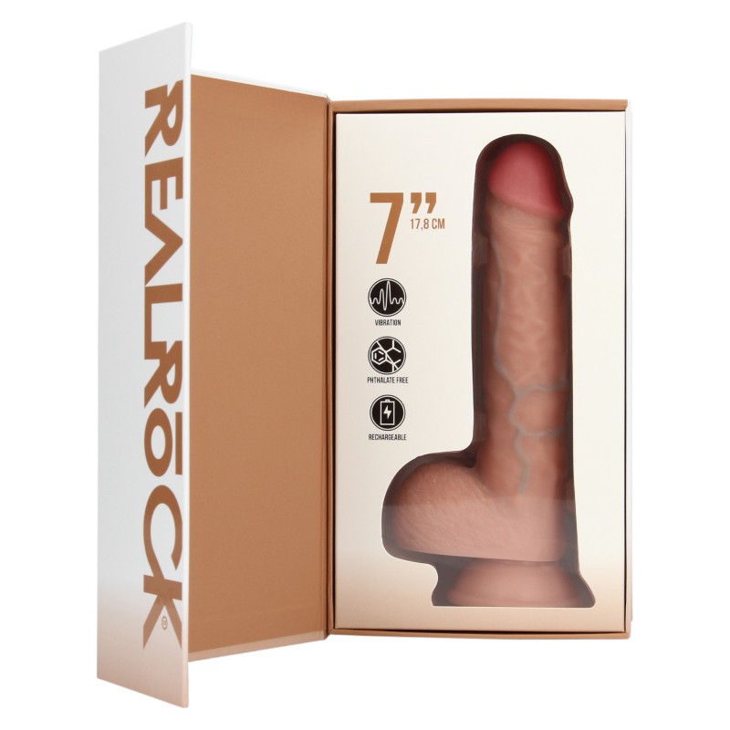 RealRock - natúr élethű, tapadókorongos vibrátor (18 cm) 163300 termék bemutató kép