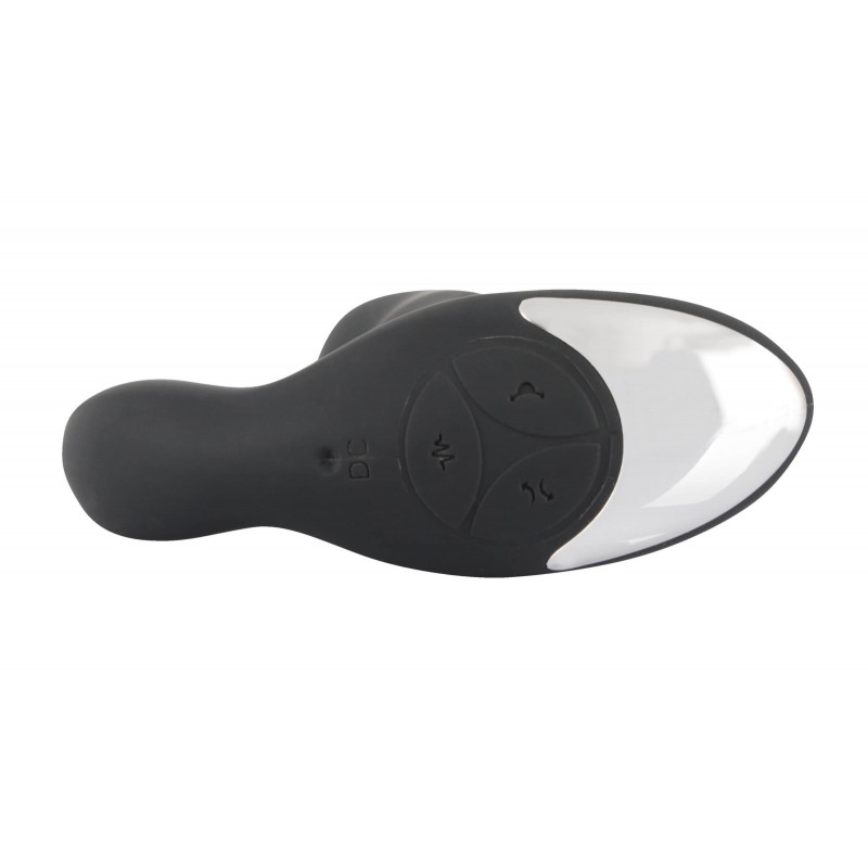 Rebel - forgó gyöngyös prosztata masszírozó vibrátor (fekete) 34131 termék bemutató kép