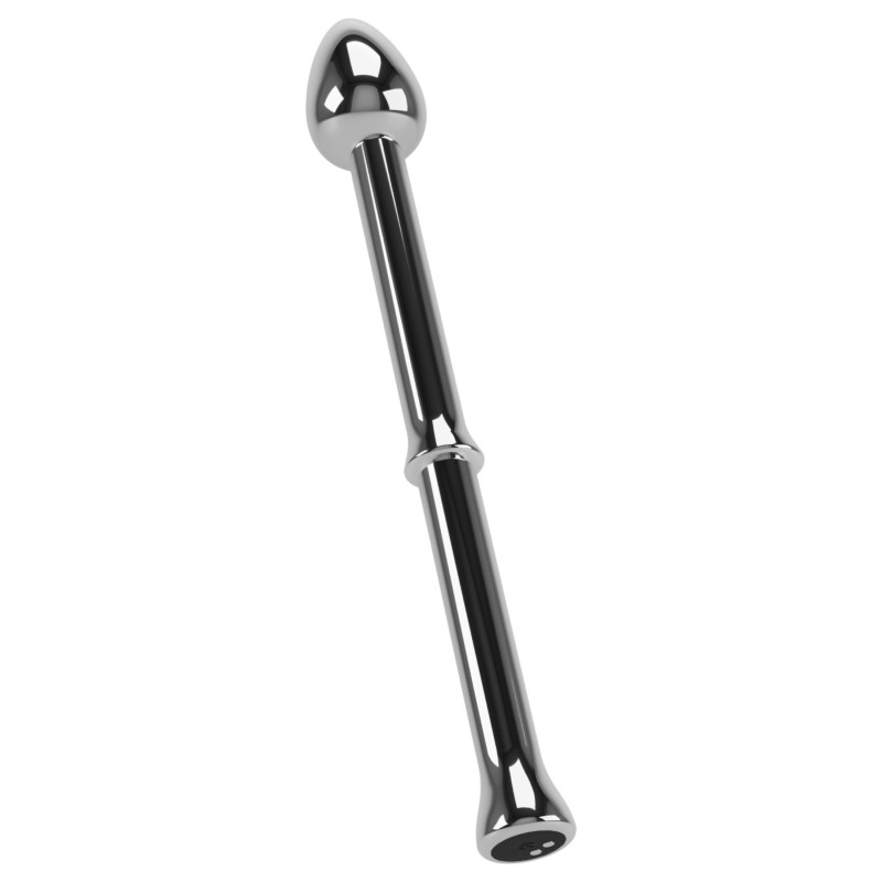 Rebel - fém prosztata vibrátor (ezüst) 123136 termék bemutató kép