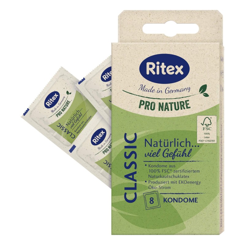 RITEX Pro Nature Classic - óvszer (8db) 89838 termék bemutató kép