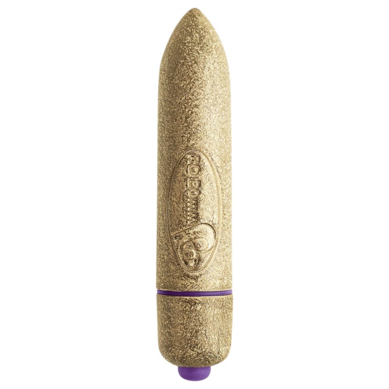 RO-80 mm - kis rúzs vibrátor (7 ritmusú, arany) 129385 termék bemutató kép