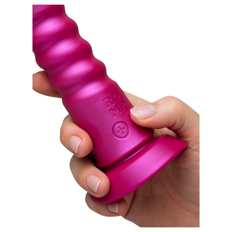 ROMP Jiggle - lökő vibrátor tapadókoronggal (rózsaszín) 152102 termék bemutató kép