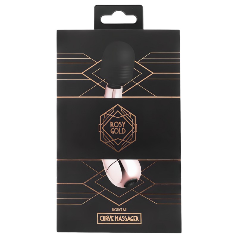 Rosy Gold Wand Mini Curve - masszírozó vibrátor (rosegold) 113160 termék bemutató kép
