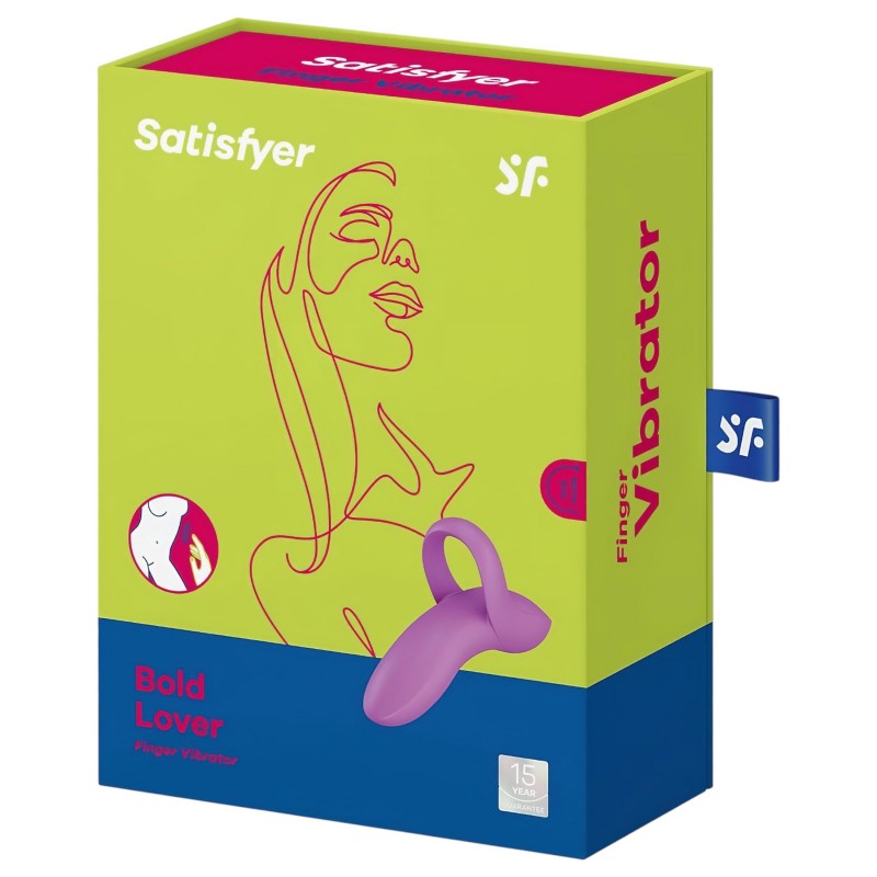 Satisfyer Bold Lover - akkus vízálló ujjvibrátor nőknek és (pink) 156897 termék bemutató kép