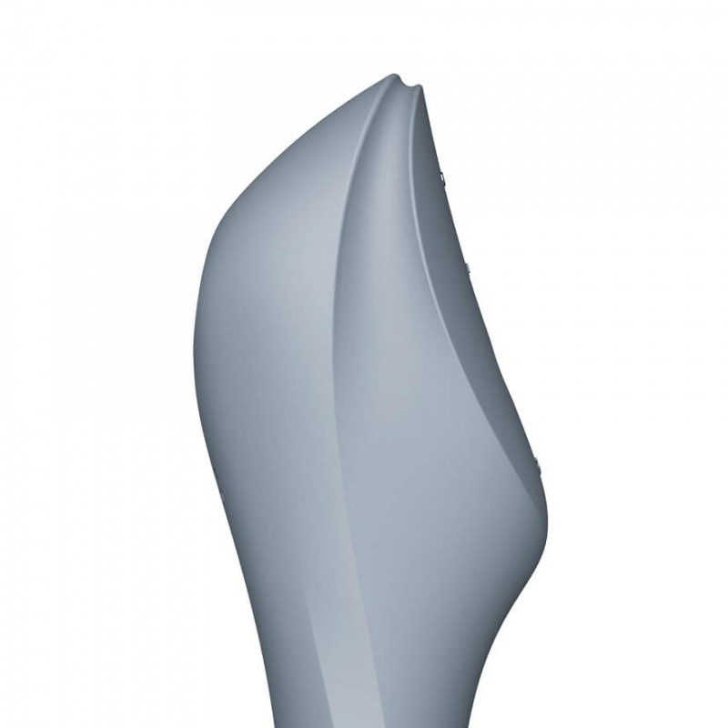 Satisfyer Curvy Trinity 3 - léghullámos 2in1 vibrátor (szürke) 52206 termék bemutató kép