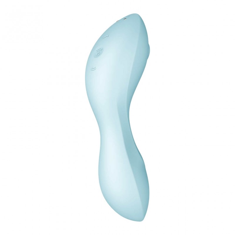 Satisfyer Curvy Trinity 5+ - okos 2in1 vibrátor (kék) 84156 termék bemutató kép