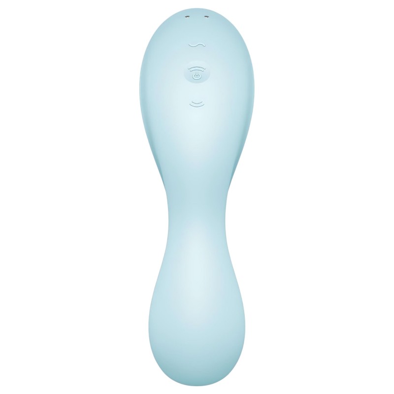 Satisfyer Curvy Trinity 5+ - App-vezérelt 2in1 vibrátor (kék) 138367 termék bemutató kép