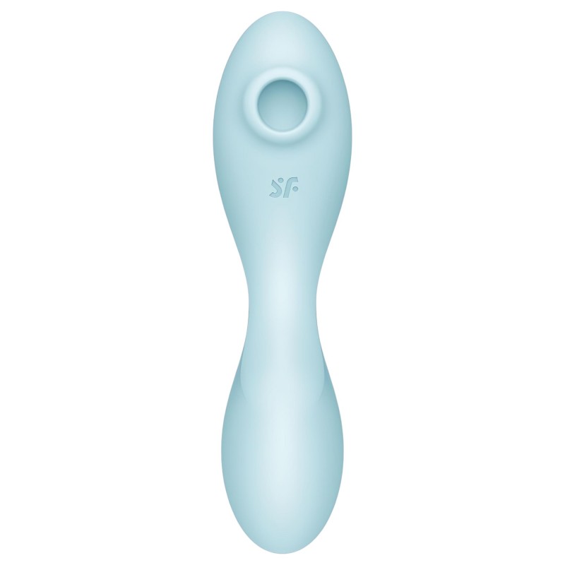 Satisfyer Curvy Trinity 5+ - App-vezérelt 2in1 vibrátor (kék) 138369 termék bemutató kép