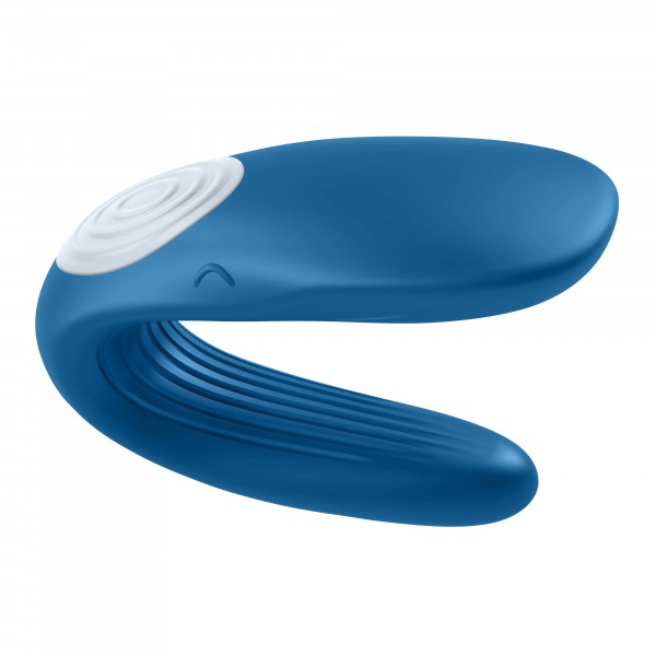 Satisfyer Double Whale - 2 motoros párvibrátor (kék)