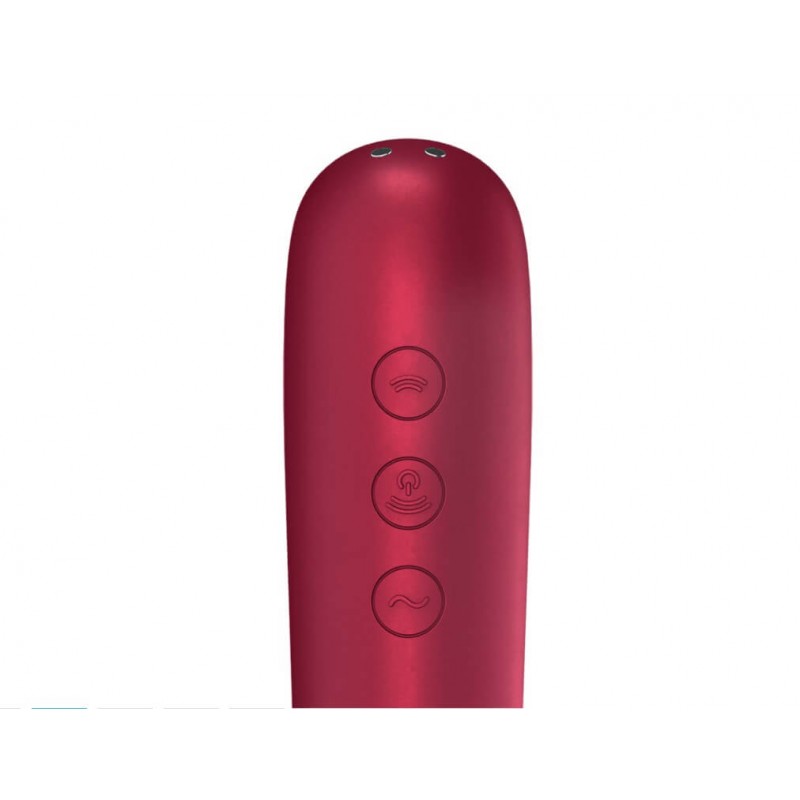 Satisfyer Dual Love - okos hüvelyi és csikló vibrátor (piros) 45591 termék bemutató kép