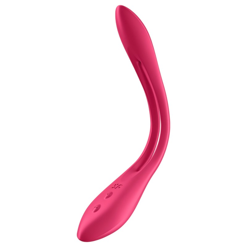 Satisfyer Elastic Joy - akkus, flexibilis párvibrátor (piros) 160983 termék bemutató kép