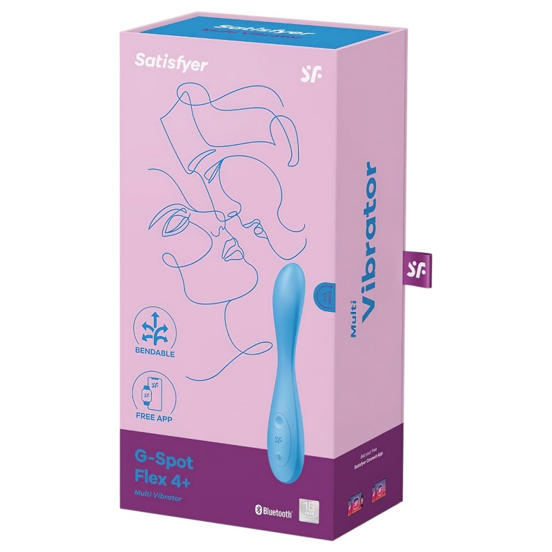 Satisfyer G-spot Flex 4 - App-vezérelt G-pont vibrátor (türkiz) 147258 termék bemutató kép