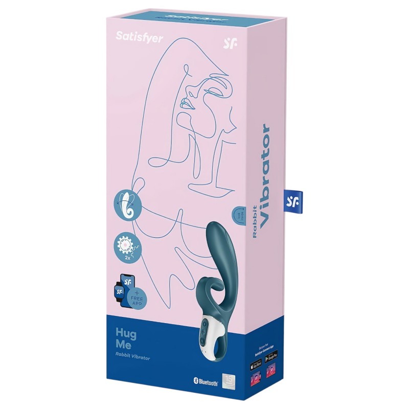 Satisfyer Hug Me - App-vezérelt csiklókaros vibrátor (kék) 146015 termék bemutató kép