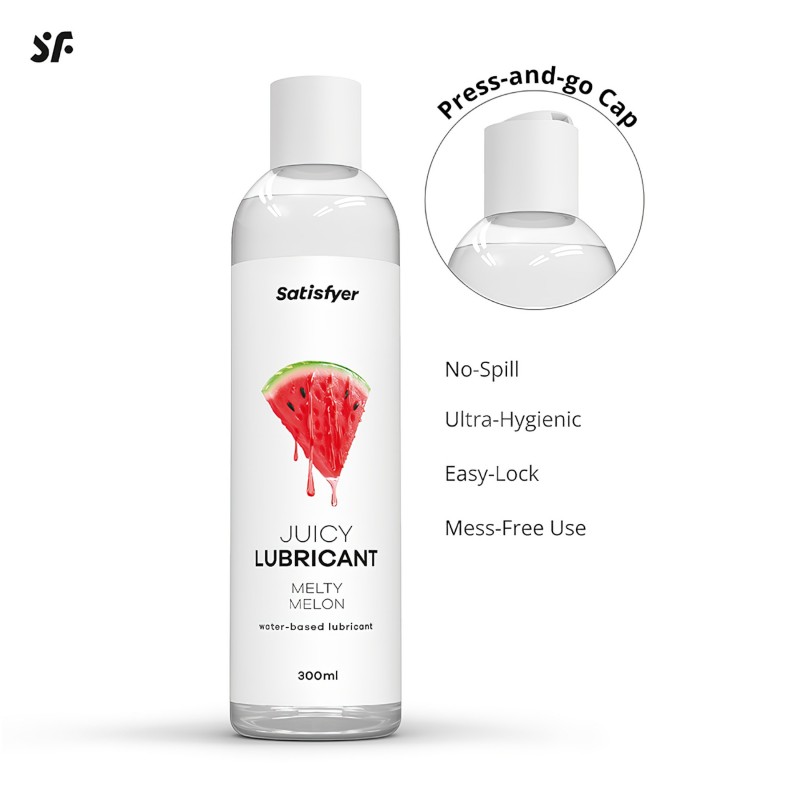 Satisfyer - ízesített síkosító - dinnye (300 ml) 150248 termék bemutató kép