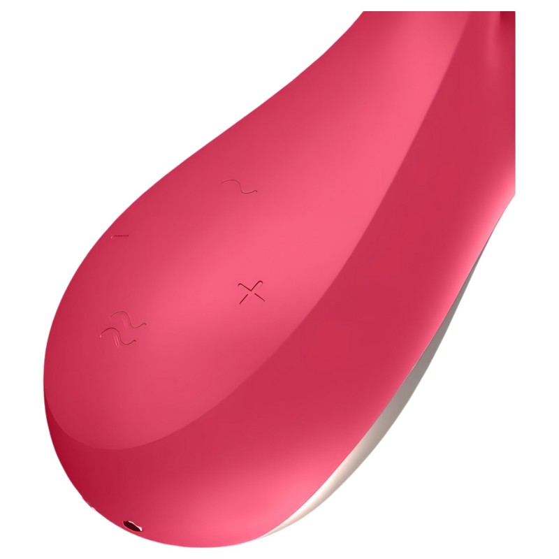 Satisfyer Mono Flex - App-vezérelt vibrátor (piros) 146123 termék bemutató kép