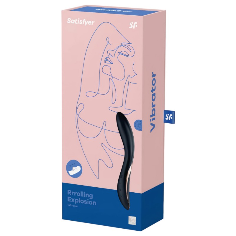 Satisfyer Rrrolling - mozgó golyós G-pont vibrátor (fekete) 101286 termék bemutató kép
