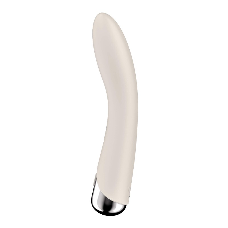 Satisfyer Spinning Vibe 1 - forgó fejes G-pont vibrátor (bézs) 86641 termék bemutató kép