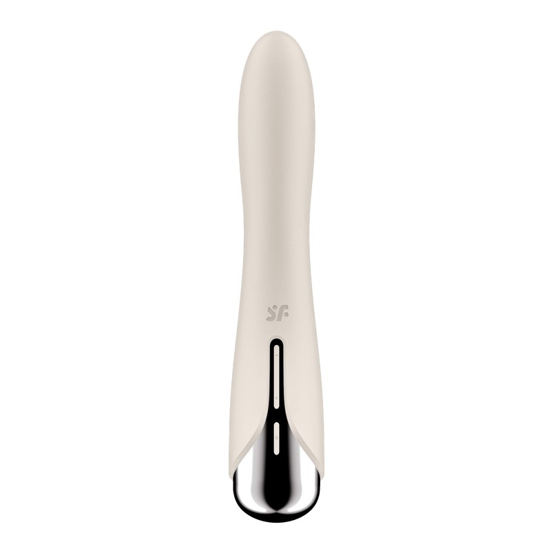 Satisfyer Spinning Vibe 1 - forgó fejes G-pont vibrátor (bézs) 86643 termék bemutató kép