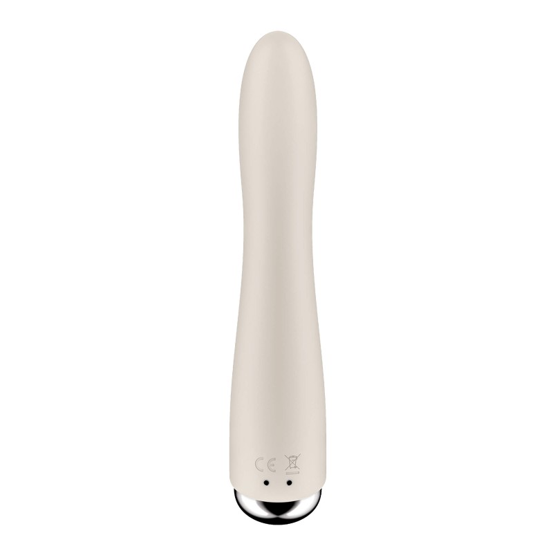 Satisfyer Spinning Vibe 1 - forgó fejes G-pont vibrátor (bézs) 86644 termék bemutató kép
