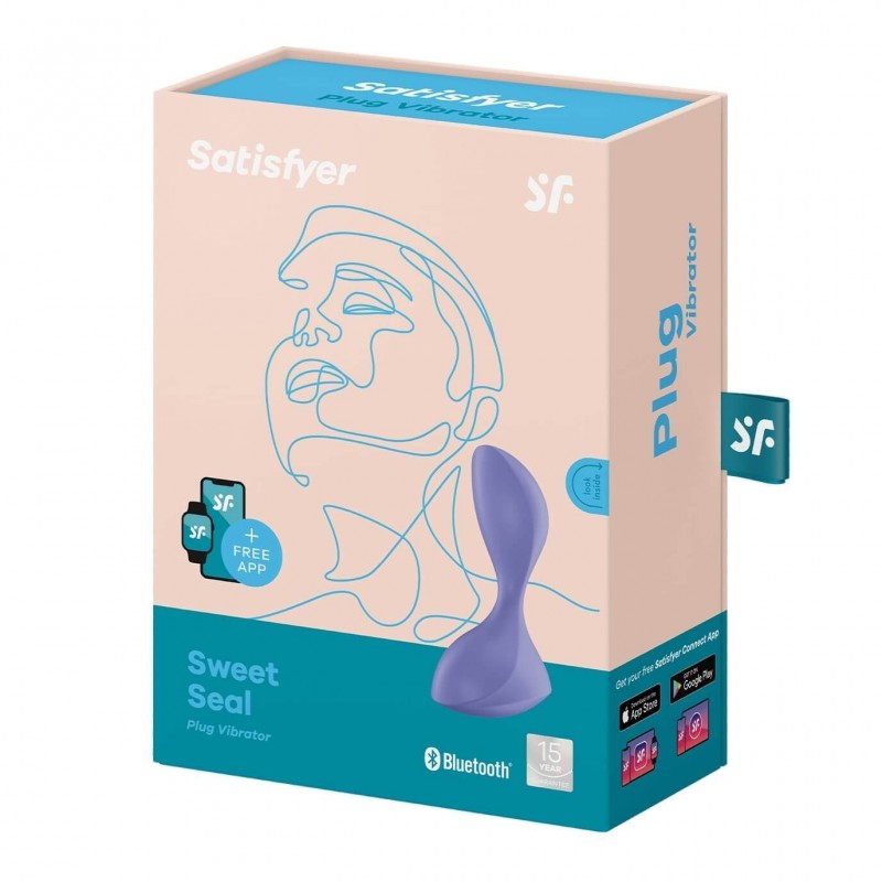 Satisfyer Sweet Seal - App-vezérelt análvibrátor (lila) 65147 termék bemutató kép