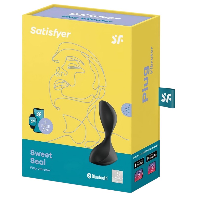 Satisfyer Sweet Seal - App-vezérelt análvibrátor (fekete) 147251 termék bemutató kép