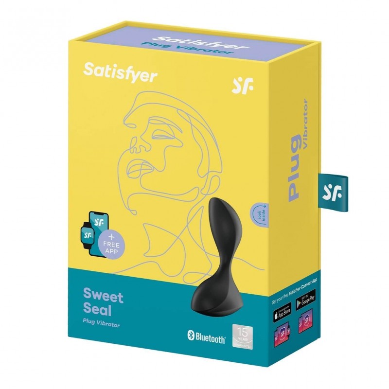 Satisfyer Sweet Seal - App-vezérelt análvibrátor (fekete) 84372 termék bemutató kép