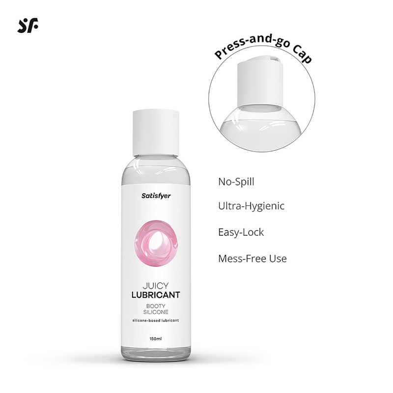 Satisfyer - szilikonbázisú anál síkosító (150 ml) 165465 termék bemutató kép