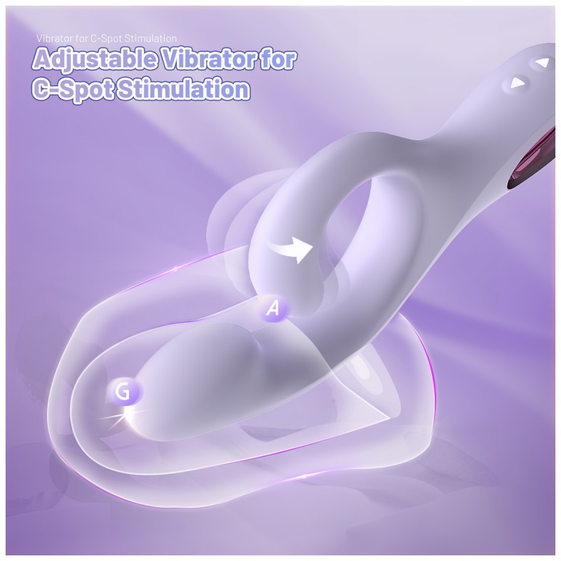 Sex HD - csiklókaros G-pont vibrátor (lila) 135256 termék bemutató kép