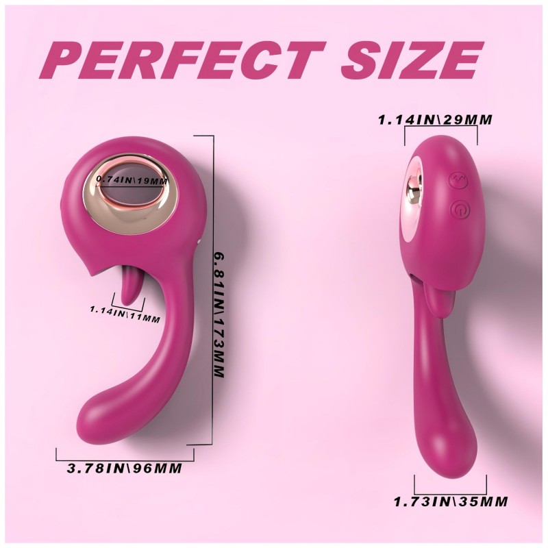 Sex HD - nyaló-és G-pont vibrátor (piros) 128239 termék bemutató kép
