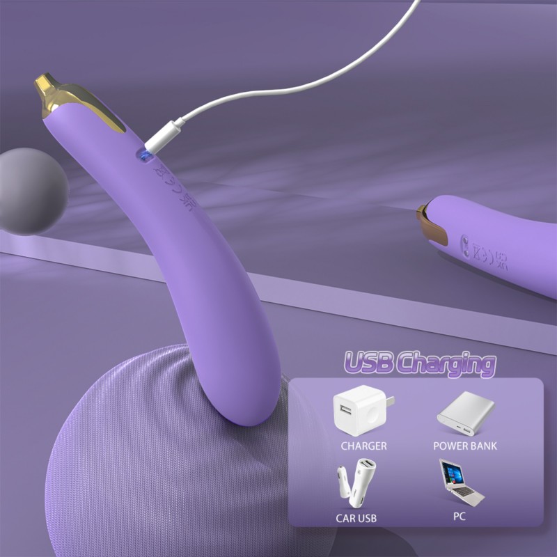 Sex HD - padlizsán vibrátor (lila) 119201 termék bemutató kép