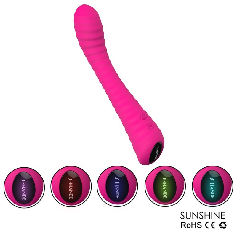 Sex HD Sunshine - akkus, barázdált G-pont vibrátor (pink) 91439 termék bemutató kép