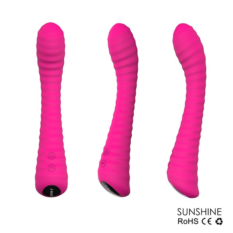 Sex HD Sunshine - akkus, barázdált G-pont vibrátor (pink) 91440 termék bemutató kép
