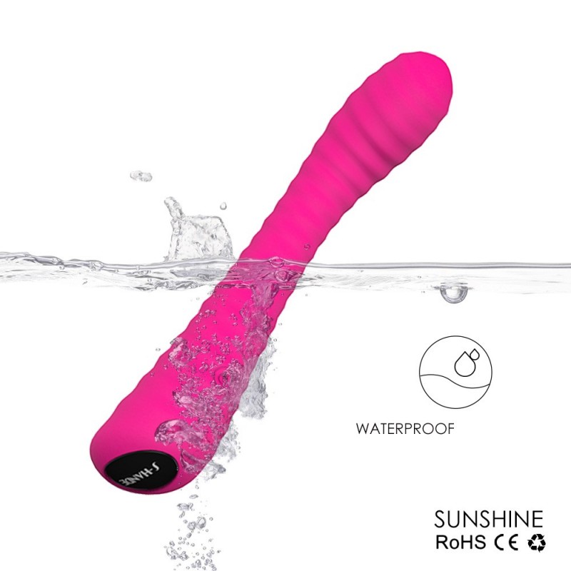 Sex HD Sunshine - akkus, barázdált G-pont vibrátor (pink) 91442 termék bemutató kép