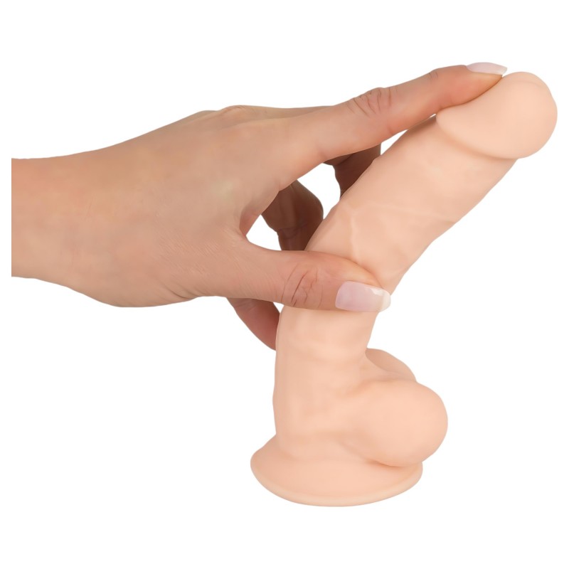 Silexd 7 - tapadókorongos dildó - 17,5 cm (natúr) 130648 termék bemutató kép