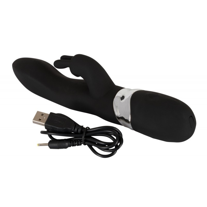 SMILE Blacky - USB-s kétmotoros vibrátor (fekete) 12416 termék bemutató kép