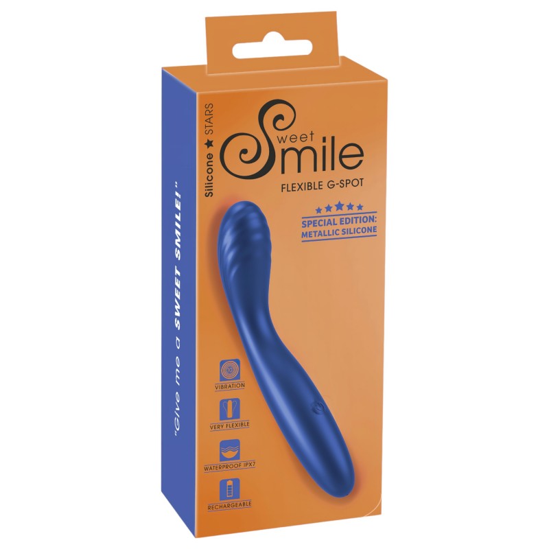Smile - flexibilis G-pont vibrátor (kék) 104167 termék bemutató kép
