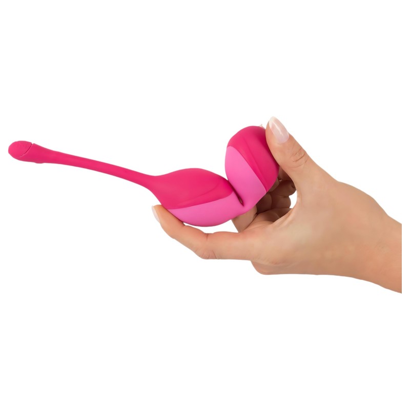SMILE Love Balls - hordható rádiós vibrotojás - 82 g (pink) 160679 termék bemutató kép