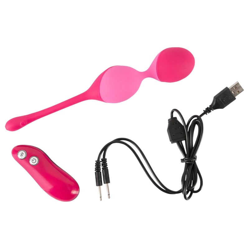 SMILE Love Balls - rádiós vibrációs tojás -82 g (pink) 137333 termék bemutató kép