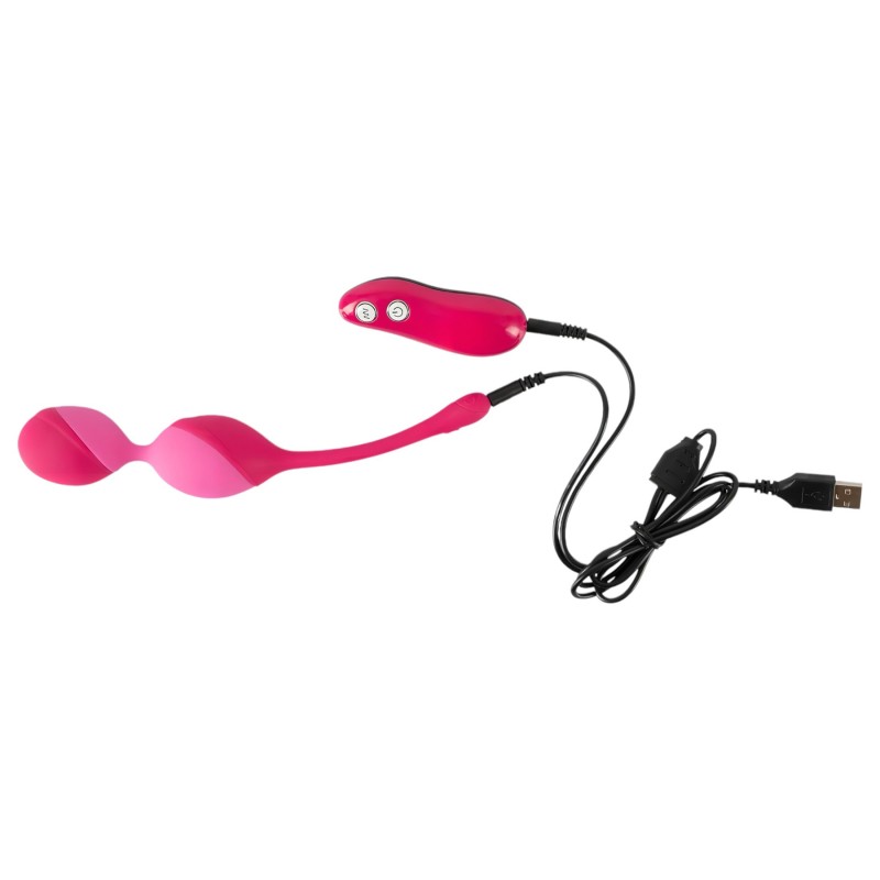 SMILE Love Balls - rádiós vibrációs tojás -82 g (pink) 137334 termék bemutató kép