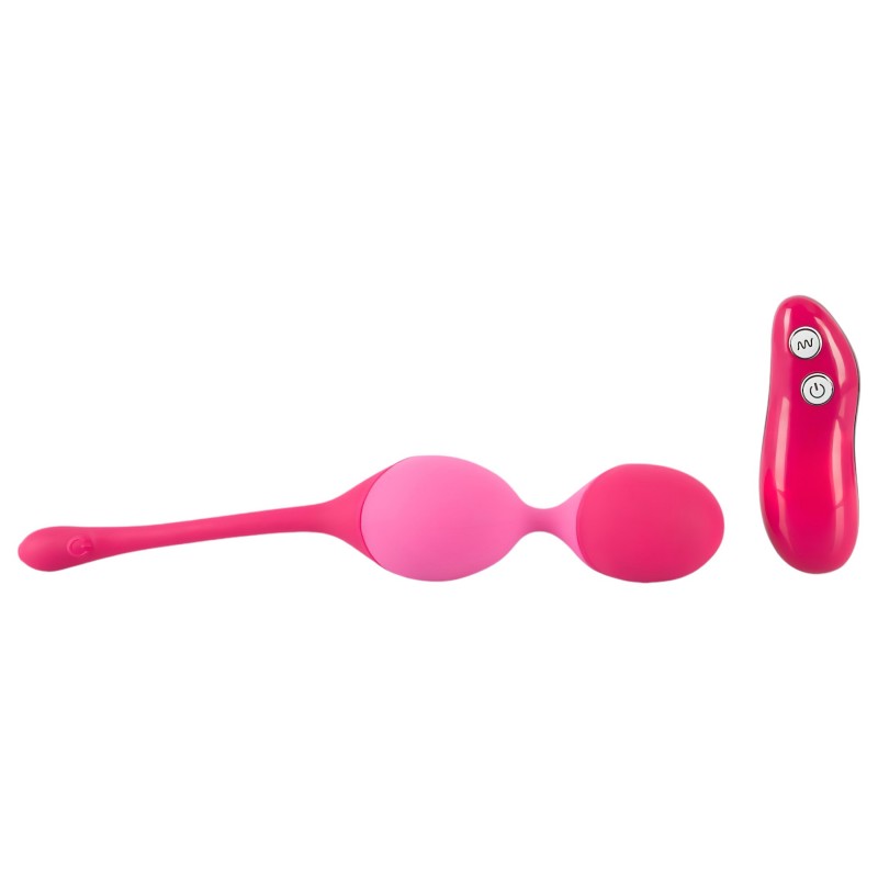 SMILE Love Balls - rádiós vibrációs tojás -82 g (pink) 137335 termék bemutató kép