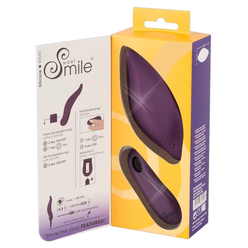 SMILE Panty - akkus csikló vibrátor (lila) 38532 termék bemutató kép