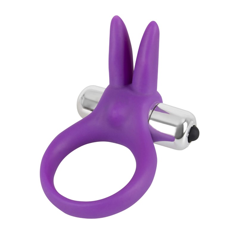 SMILE Rabbit - vibrációs péniszgyűrű (lila) 6707 termék bemutató kép