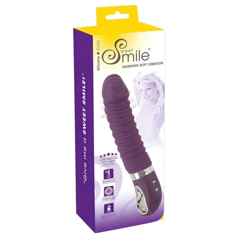 SMILE Soft - akkus, melegítő vibrátor (lila) 108681 termék bemutató kép