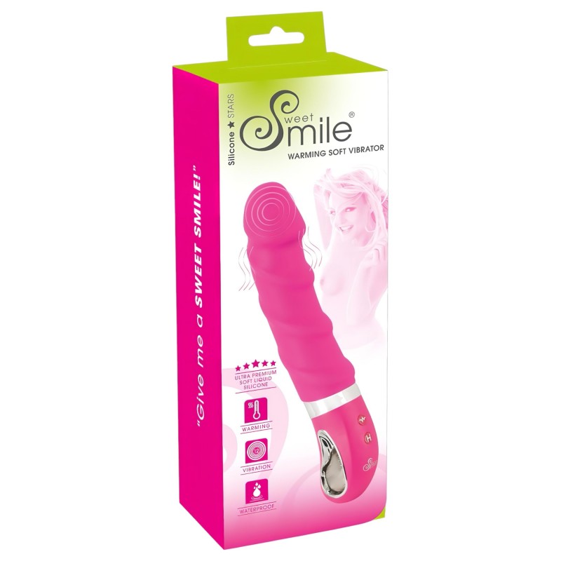 SMILE Soft - akkus, melegítő vibrátor (pink) 108653 termék bemutató kép